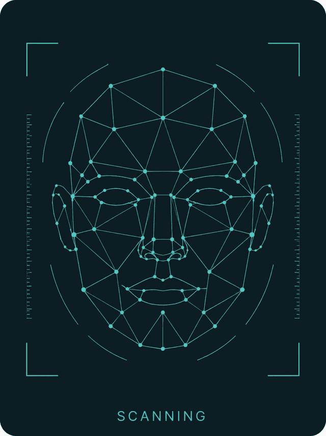 AI Face Scan Mesh